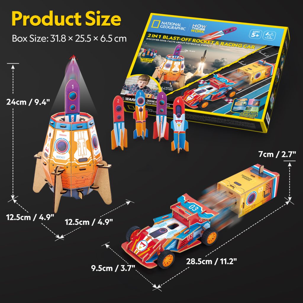 2 in 1 BLAST-OFF Rocket & Racing Car 2合1 火箭發射與賽車